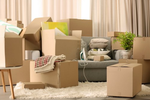 Furniture protection and stairway navigation during a Soho flat move