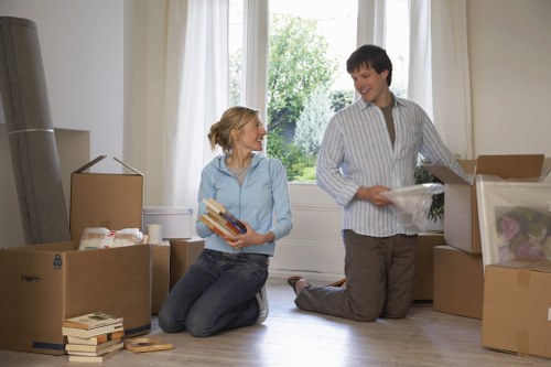 Management overseeing compliance controls at a removal company in Soho