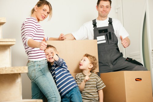 Removal van prepared for a central London house move